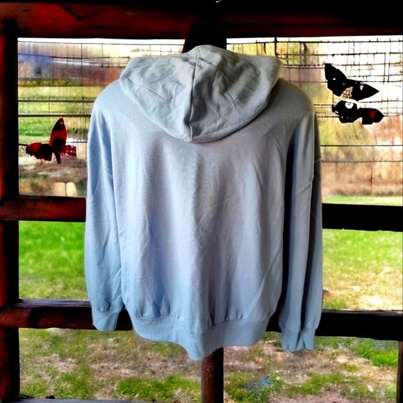 Pretty Rebellious Oversized Cropped Hooded Sweatshirt - Picture 2 of 6